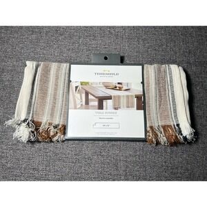Target Threshold Extended Length‎ Table Runner New 108" X 14 Neutral Home Decor